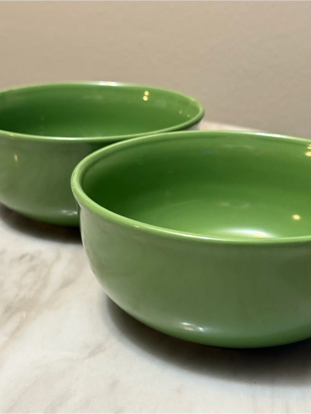 Royal Norfolk Solid Green Cereal Bowls 6” R Set If 2